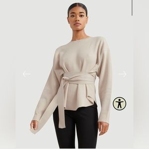 Modern Citizen Nara Tie-Front Knit Sweater
